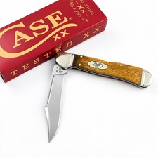 Case XX 58186 Mini CopperLock Smooth Antique Bone Stainless Pocket Knife picture