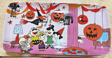 SNOOPY / PEANUTS THE GREAT PUMPKIN CHARLIE BROWN CERAMIC SERVING TRAY / PLATTER picture