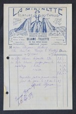 1908 ABBEVILLE LA MIDINETTE Billhead Family Dye Invoice 112 picture