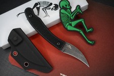 RARE Ed’s Manifesto & Sneakreaper Elvia Field Knife - Black / Acid Stonewash picture
