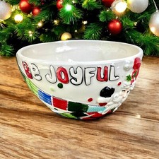 Christmas Fitz and Floyd Be Merry Bowl   6”D X 3.5” picture