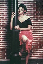 DOROTHY DANDRIDGE 24X36 POSTER COOL BAREFOOT PHOTO POSING AGAINST LAMP POST picture