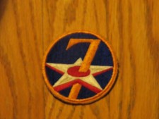 Vintage 7th Army Airforce Patch USAAF WWII Original Insignia US Military No Glow picture