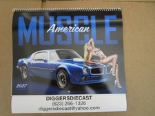 2027 MUSCLE CAR AND GIRLS CALENDAR  picture