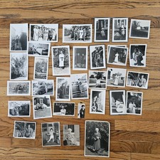 VINTAGE 1930-40'S AMERICAN MID WESTERN FAMILY MEN & WOMEN, CHILDREN PHOTOS picture