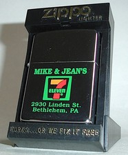 1994 *MIKE & JEAN'S 7-11 Store Logo LINDEN ST SBETHLEHEM PA. Zippo HP New in BOX picture