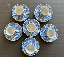 Vintage Ars Bohemia Szakmary Brazil Porcelain Espresso Cup & Saucer Set 6 picture