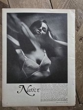  1963 Women's Lily Of France Native Sheerspan Fabric bra vintage fashion Ad picture