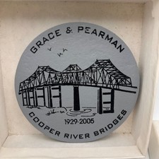 SCDOT Grace & Pearman Cooper River Bridges Steel Railing Medallion Charleston SC picture