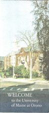 Brochure/Map, Welcome to the University of Maine at Orono c1960s? Vintage picture