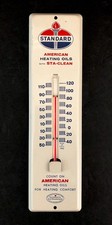 VINTAGE 1962 Standard Oil Co. Thermometer Sign Very NICE picture