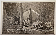 Camas Hot Springs Montana DEMERS ADDITION Rare 1911 RPPC Postcard Hammock D3 picture