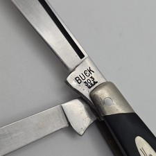 Vintage 70s Buck 303 Pocketknife Pre Date Code 3 Blade 1972 - 1974 USA picture
