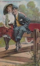 Chilton Auto Trade Journal Couple Touring Car Phila PA Antique 1909 - Postcard picture