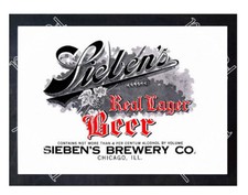 Historic Sieben's Real Lager Beer Chicago, Il Beer Ad Postcard picture