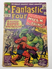 Vintage Fantastic Four #25   F/G Hulk Vs. Thing  1964 picture