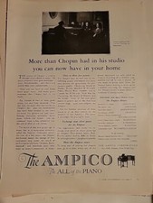 1925 Ampico Piano More Tha Chopin In Studio You Can At Home vintage ad picture