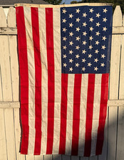 Vintage 49-star American flag, 3x5, all cotton, style A, 1959 , USA, Alaska era picture