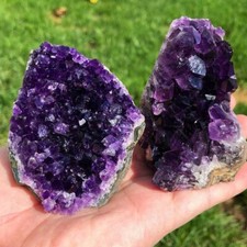 80-100g Raw Amethyst Crystal Quartz Cluster Specimens Healing Reiki Ornaments picture