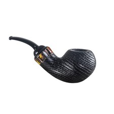 Handmade Black Wood Tobacco Pipe Large Bowl Smoking Pipe Acrylic Stem Durable picture
