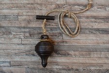 Vintage Iron Leveling Plumb Bob Tool Collectible Table Decor Plumb Bob Tool 10oz picture