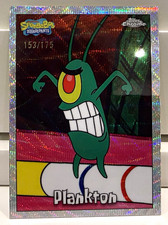 2025 Topps Chrome SpongeBob Rainbow Refractor #29  Plankton /175 picture