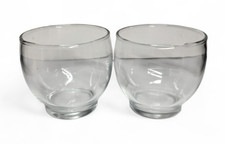 Vintage Pair Of Ashland Round Glass Votive Candle Holder picture