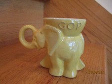 Frankoma Republican Elephant Mug Yellow 1975 GOP US unique *shipping included* picture