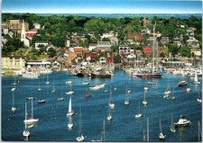 Vintage Postcard 6.75x4.75 In Greetings From Newport Oregon Harbor Water picture