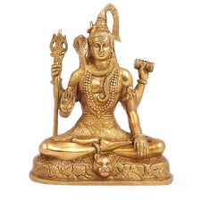 Brass Murti Lord Shiva Idol Statue in Blessing Posture | Statue 8.5