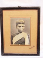 Antique Black & White Photo Photograph Old Educated Rich India Man in 1930's picture