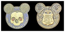 FBI Orlando Resident Agency & Tampa JTTF Mickey Mouse Challenge Coin 4#B picture