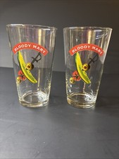 Houston Harvest “Spicy Hot” Bloody Mary 12 oz Glasses Set Of 2 picture