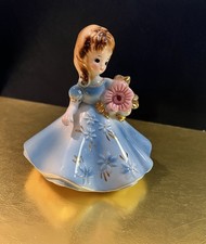 Josef Originals Growing Up Girls October Birthday Girl Figurine Japan 3.75