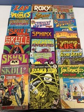 1970s Underground Comix Lot of 23 Skull Zap San Francisco Crumb Average VG *S11 picture