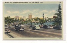 Wilshire Boulevard, Los Angeles, California  1930-40's Cars  picture