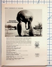 1966 Henry Moore Statue Ad University of Chicago Press Flyer Ephemera picture
