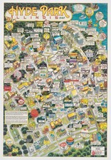 1987 Shedelbower Pictorial View of Hyde Park, Chicago / University of Chicago picture
