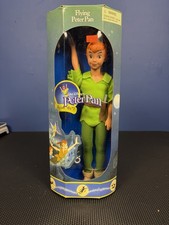 Vintage 1995 Disney Pixar Peter Pan I Can Fly Flying Action Doll Sealed In Box picture
