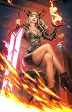 🔥 REALM OF X #1 DAVID NAKAYAMA NYCC FOIL Magik Virgin Variant picture