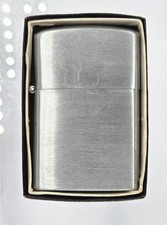 Vintage Royal Star Lighter NOS Unfired Brushed Chrome Japan Pocket Lighter Box picture
