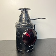 Vintage Dressel Arlington NJ Railroad Tail Lamp – Kerosene Marker Lantern Red VG picture