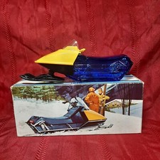 Vintage Avon Snowmobile Bottle with Box picture
