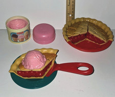 VTG Fisher Price Fun With Food COMPLETE Cherry Pie Surprise Dessert Ice Cream picture