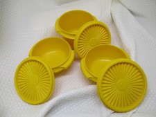 Vintage Tupperware Small Storage Bowls w/Lids - 2 at 1.5 Cup and 1 at 2.5 Cup picture