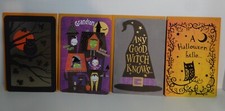 Vintage Carlton Cards HALLOWEEN Lot of 4 with Envelopes Unused picture