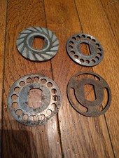 4 Four Vintage Keystone No. 5 Meat Grinder Wheel Cutter blades Only  picture