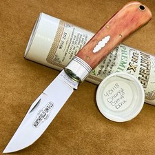 ✨Great Eastern Cutlery GEC Northfield 43 Orange Bone Oregon Trapper Knife 431118 picture