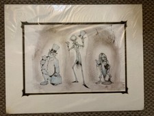 Rare Disneyland Brian Crosby Beware Art Print Haunted Mansion Hitchhiking Ghosts picture