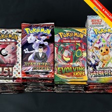 POKEMON x4 BOOSTER PACKS - Rocket 151 Crown Zenith Prismatic Evolving- ENG/JAP picture